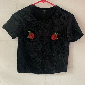 Forever 21 rose shirt